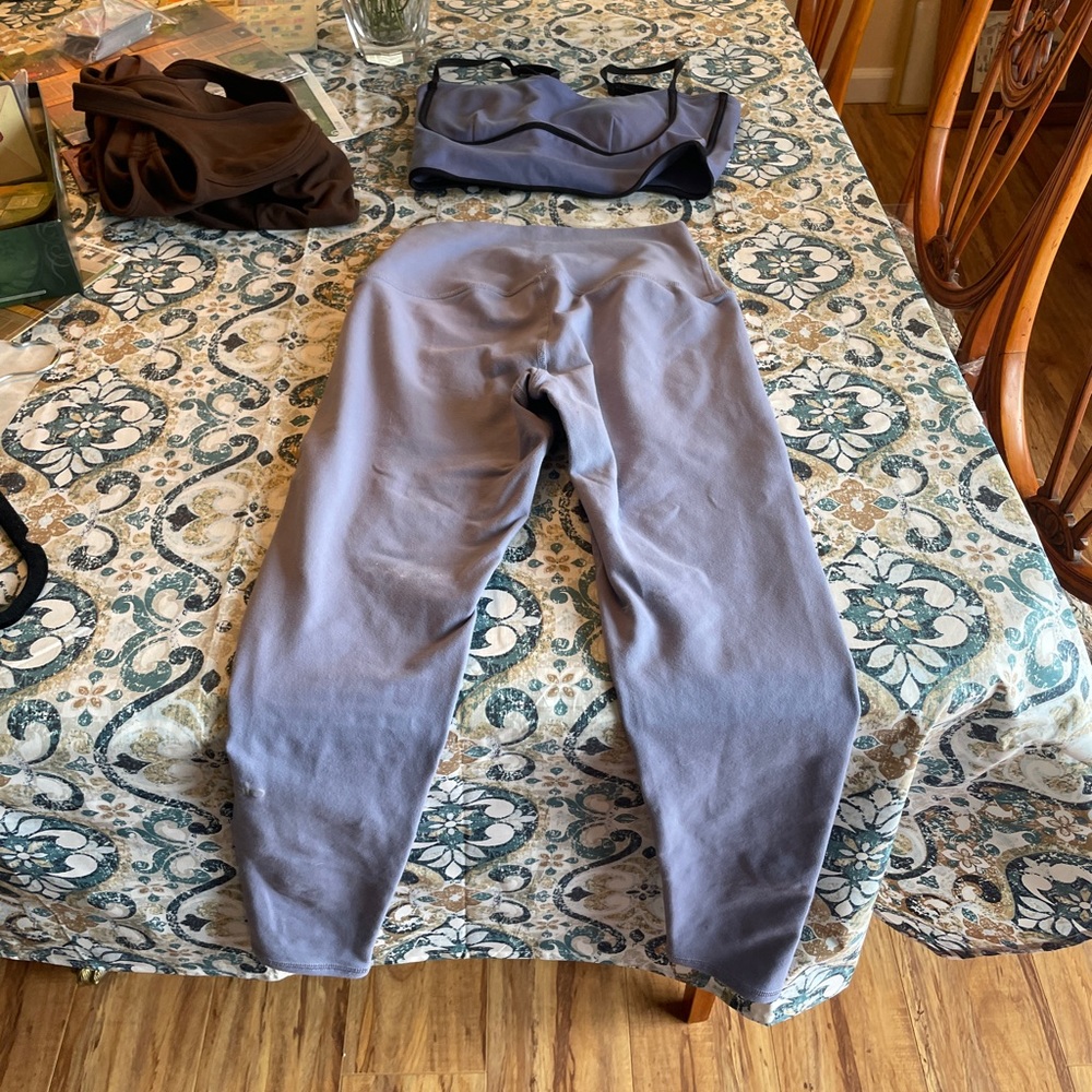 ALO Yoga Purple Pants Small Leggings High Rise